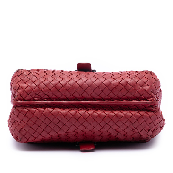 Pre-Loved Bottega Veneta Nappa Intrecciato Double Sided Flap Messenger Bag - Picture 3 of 6